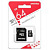 micro SDHC 64GB карта памяти Smartbuy с адаптером