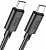 Кабель Hoco X88 Type-C - Type-C, 1 м, черный