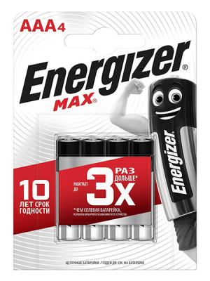 Щелочные Батарейки ENERGIZER® MAX – AAA