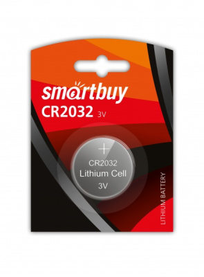 Литиевый элемент питания CR2032/1B, Smartbuy